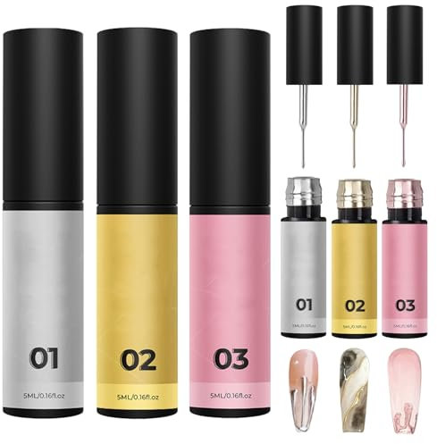 Gel de pintura para uñas de espejo, para dibujar