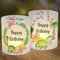 12 Windlicht Tischdeko Geburtstag, Happy Birthday Tisch Deko, Grün Dino Windlichter Tischdeko, Dinosaurier Geburtstagsdeko, Dschungel Safari Windlicht Geeignet für Junge Mädchen Geburtstag Party