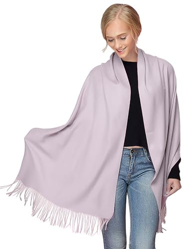 Moschen-Bayern Pashmina Stola Damen für Abendkleid Kaschmirstola Kaschmir Schal Umhang Paschmina - Violett Lilac