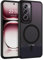VENINGO Cover Magnetica per OPPO Reno 12 Pro 5G Custodia compatibile con MagSafe Cover OPPO Reno Pro 12 5G 6,7 Pollici Traslucida Opaca Sottile Antiurto Protettiva Custodia Nero