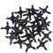 Kisangel 100St wasserleitung Tropfstrahler Bewässerungswerkzeuge Sprinklerköpfe Rasensprenger regentonne schlauchanschluss wasserleitung verbinder Gartengerät Wohnaccessoire Black