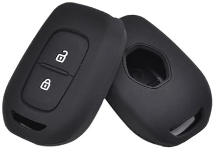 XEBRAD 2 Buttons Silicone Key Case Cover, kwid, Symbol, Trafic, for Dacia, Sandero Logan Duster Clio Captur Laguna 2016-2018 car key shell
