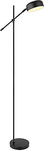 Stehleuchte Standlampe Gelenk beweglich schwarz Wohnzimmer Strahler H 139 cm