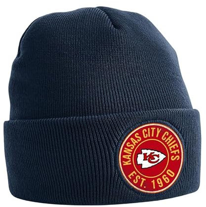 Stylische Football Mütze – Bequeme Winter-Mütze für Herren & Damen | Warme Sportfan-Accessoires für kalte Tage 06 Mütze Beanie Mütze Navyblau