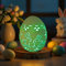 Ostereier Deko Beleuchtet Teelicht Ostern Deko Tischdekoration Eier Lichter,Led Osterbeleuchtung Lampe Keramik Nachtlicht,Ostern Eier Deko,Leuchtendes Osterei für Party Dekoration (04)
