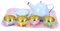 UPKOCH 1 Simulation Tee-Set teeservice puppengeschirr puppenhauszubehör Geschirr Set Puppenhaus- Geschirr-Modell Simulations-Küchen-Kit Weißblech