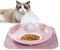 Gamelle à gazon pour chat, gamelle pour chaton, base antidérapante et recharge d'eau automatique, design multifonctionnel, 35 x 9 cm, pour chatons et chats adultes, hydratation
