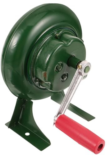 ibasenice Handkurbelgebläse Tragbar Feuergebläse Für Grill Camping Kompakt Leichtes Handgebläse Mit Komfortablem Griff Für Holzkohle Bbq Lagerfeuer Kamin