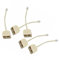 NOLITOY Adattatore Telefonico Rj11 1 a 2 5 Pezzi Splitter Telefonico Bidirezionale per Telefono Convertitore Maschio- in per Uso Domestico