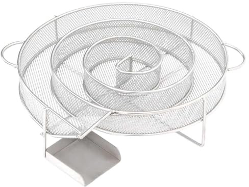 Générateur de fumée froide rond 19,5 cm en acier inoxydable pour fumoir et barbecue à gaz