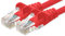 1aTTack.de Network cable Cat.6 - red - 1x - 0.25m - CAT6 Ethernet cable Lanka cable 1000 Mbits patch cable