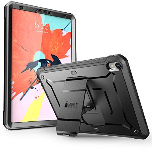 SUPCASE Hülle für iPad Pro 11 Zoll 2018 Case 360 Grad Schutzhülle Cover [Unicorn Beetle PRO] mit eingebautem Displayschutz und Ständer, Nicht kompatibel mit Apple Pencil (Schwarz)