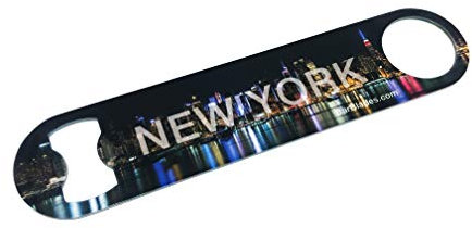 New York City Skyline Wrapic Bar Blade Bottle Opener Full Colour Bar Blade Art Paint Beer Alcohol Bartender Tool