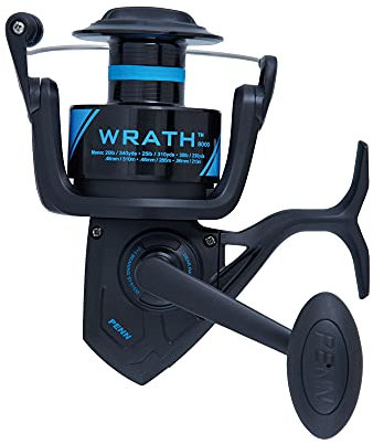 PENN Unisex-Erwachsene Wrath Angelrolle, Schwarz, Blau, 6000