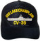 Artisan Owl United States Navy USS Lake Champlain CV-39 Aircraft Carrier Ship Emblem Patch Hat - Adjustable Baseball Cap (Navy Blue), Marineblau, Einheitsgröße
