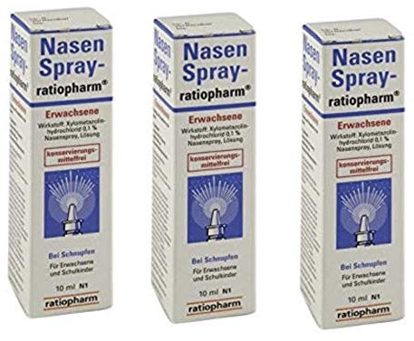 5 Packungen NASENSPRAY ratiopharm Erwachsene kons.frei