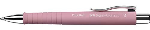Faber-Castell bolígrafo poly ball xb rosa -5u-