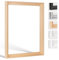 Bildershop-24 Schattenfugenrahmen Hamburg 80x100cm Natur (unbehandelt)
