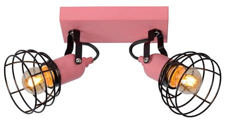 LUCIDE POLA - Deckenstrahler Kinderzimmer - 2xE27 - Rosa