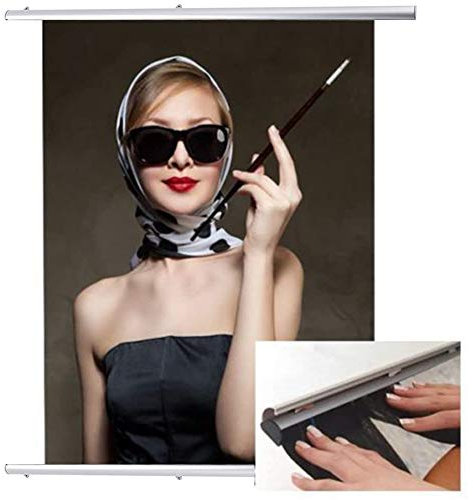 Rail de serrage Rail d'affiche, 100 cm aluminium Rail de serrage mural pliable Clip d'affiche Cadre pliant Support d'affiche Accessoires d'affiche Bandes d'affiche pour bannières textiles ou affiches