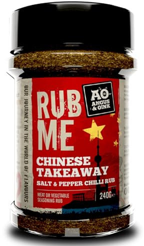 Angus & Oink | Chinese Salt & Pepper Chilli Seasoning | Authentic Szechwan Flavour | Perfect for Chips, Chicken & Ribs | Bold & Addictive | 240g