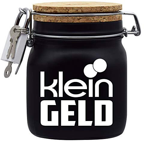Spardose Kleingeld Geld Geschenk Idee Schwarz M