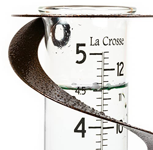 La Crosse 704-56357-INT Regenmesser Helix Spirale, Metall, gehämmert