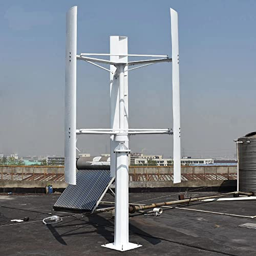 3000W Vertikale Windkraftanlage 48V 96V Windgenerator Heimgebrauch Windräder Aluminiumlegierung 280cm 3 Klinge hohe Effizienz Windturbine
