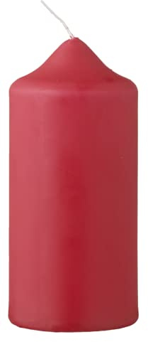 METRO Professional Stumpenkerzen, Ø 58 x 130 mm, 6 Stück, Brenndauer: ca. 30 Stunden, 100% Paraffin, für Haushalt, Feiern und Gastronomie, rot