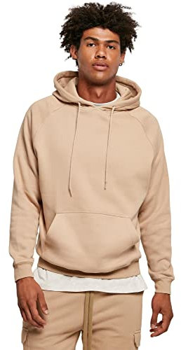Urban Classics Herren Kapuzenpullover Blank Hoody, klassischer Hoodie für Männer, Loose Fit, M, unionbeige