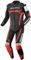 Bogotto Misano 2-Teiler Motorrad Lederkombi, schwarz/rot, 52