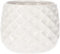 KOTARBAU® Vaso da fiori in ceramica, diametro 13 cm, per piante, colore: bianco