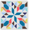 FINGERINSPIRE Scheunen Quilt Schablone 30x30 cm Wiederverwendbare Kaleidoskop Quiltblock Schablone Rautenmuster Schablonen zum Malen auf Terrasse, Bodenfliesen, Wand, Stoff, Heimdekoration
