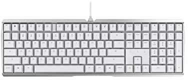 CHERRY MX Board 3.0 S, kabelgebundene Gaming-Tastatur, US-Internationales Layout (QWERTY), MX Silent RED Switches, unbeleuchtet, Weiß