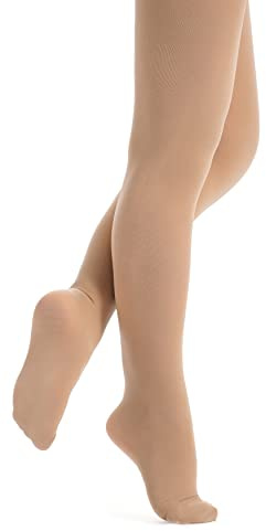tanzmuster Ballettstrumpfhose Damen - Kira - mit Fuß - Strumpfhose fürs Ballett - Ballettkleidung für Erwachsene