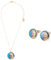 Disney Lilo und Stitch Schmuckset, Mickey & Minnie Mouse Armband Halsband Schmuckkästchen - Mädchen Geschenke (Gold Elsa)