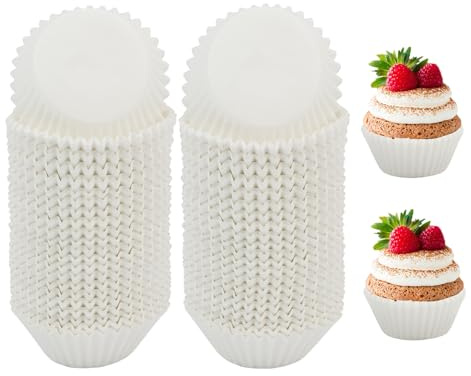500 Pcs Mini Cupcake Cases for Baking,Muffin Liners,Muffin Cases | Baking Cups Paper,White Cupcake Boxes,Cup Cake Cases For Baking
