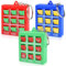 Tundwhite Lot de 16 porte-clés Tic Tac Toe - Cadeau de fête pour enfants - Sac à dos - Porte-clés en plastique - Mini porte-clés pour enfants de 8 à 12 ans - Différentes couleurs