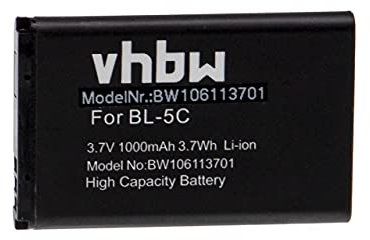 vhbw 1x batería reemplaza Simvalley PX-3315-675 para móvil, Smartphone (1000 mAh, 3,7 V, Li-Ion)