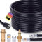 Rohrreinigungsschlauch Set 15m, 240 bar inkl. M22 Adapter, Düsen starr + rotierend für K2, K3, K4, K5, K6, K7 & Lavor Hochdruckreiniger universal Rohrreinigungsset Hochdruckschlauch
