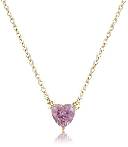 S'Agapõ Collana Donna in Acciaio e Cubic Zirconia con Simbolo Cuore | Collezione Dazzly - SDZ61