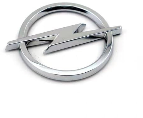 AUJSHDH Auto Emblem, für Opel Astra H G J Insignia Mokka Zafira Corsa Vectra 3D Buchstaben Auto Body Abzeichen Selbstklebende Aufkleber Front Motorhaube/Heckkoffer Abzeichen Aufkleber