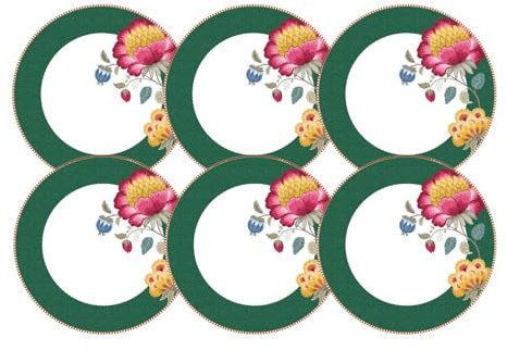 Pip Studio Fantasy Green Speiseteller 26,5cm Set6