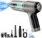 UDXFYS Portable Car Vacuum Cleaner, Wireless Handheld Car Vacuum Cleaner, Rechargeable High Power 12000PA Wet and Dry Mini Cordless Vortex Vacuum Car for Car Office and Home Cleaning gray