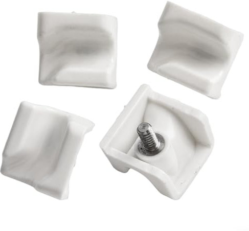 Supporto per telaio del frigorifero, 7009399, supporto per cestello del congelatore, per modelli Sub-Zero 611 650 BI-30U BI-36U BI-36UFD, confezione da 4 pezzi di ricambio bianco