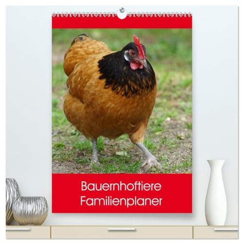 Bauernhoftiere Familienplaner (hochwertiger Premium Wandkalender 2026 DIN A2 hoch), Kunstdruck in Hochglanz: Nutz- und Haustiere (CALVENDO Tiere)