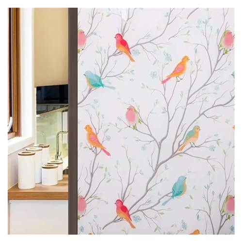 SDGBCXD Pellicola per finestre， Adesivi autoadesivi for la Privacy, Adesivi Decorativi for vetri statici, Adesivi Satinati(White Frosted,90x100 cm)