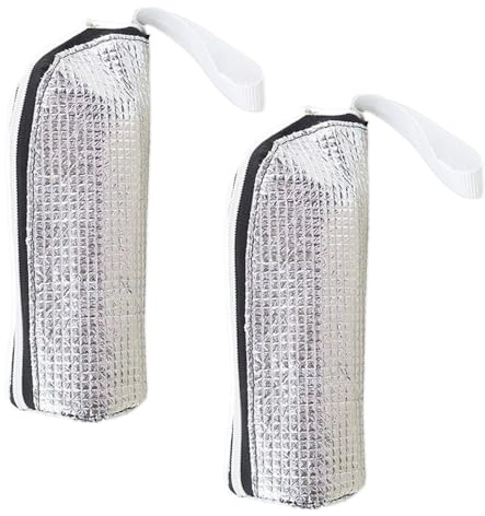 Generico Water Bottle Insulator Sleeve - Protective Non Slip Bottle Cover | 2 Pieces Water Insulated Covers | Aluminium Carrier Carrier Holder for Work