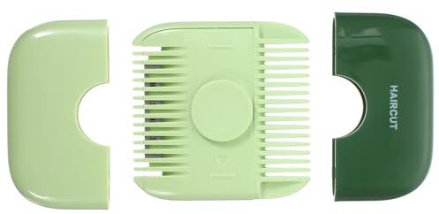 Manueller Haartrimmer Grün für Frauen und Mädchen mit Kamm | ABS und Edelstahl, Tragbar für Zuhause, Scherenschnitt für Pony und Spitzen, Einfache Form