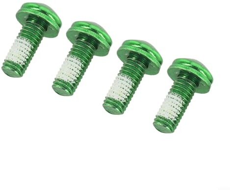 Besttoolifes Bike Bottle Cage Screws, Alloy Steel M5x12mm Bolts, Fixings For Mountain Road Bicycles, 4 Pack(green)